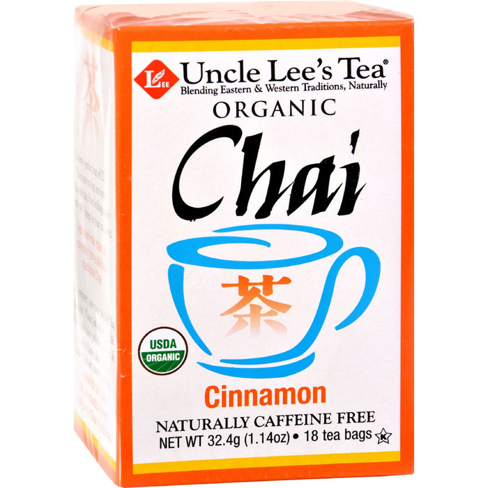 Uncle Lees Organic Chai Cinnamon - 18 Tea Bags