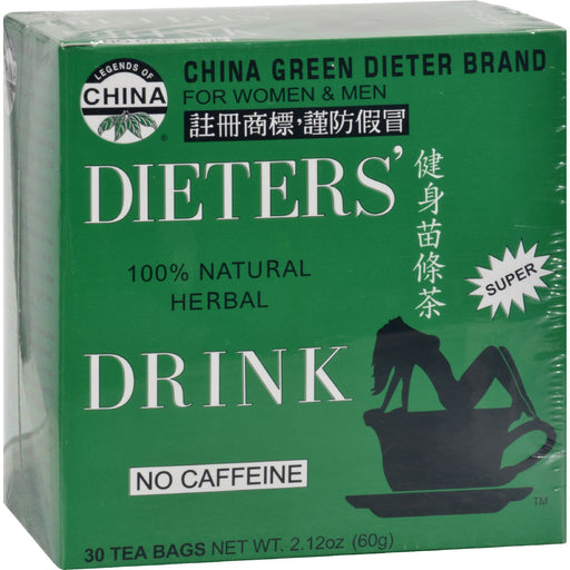 Uncle Lees China Green Dieters Tea Caffeine Free - 30 Tea Bags