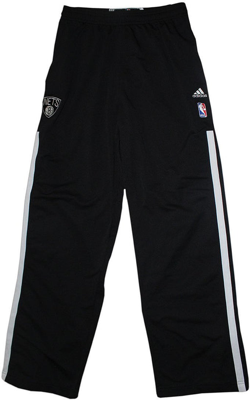 Brook Lopez Pants - Brooklyn Nets 2013-2014 Season Game Issued #11 Black Warmup Pants (4XL)