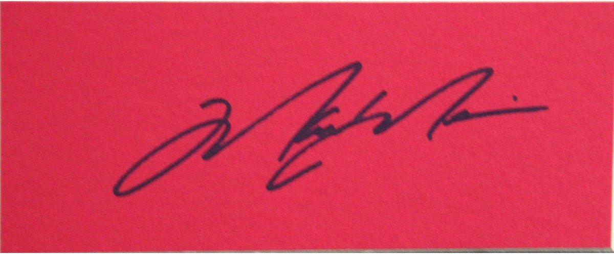 Mark Messier Cut Signature (Red)