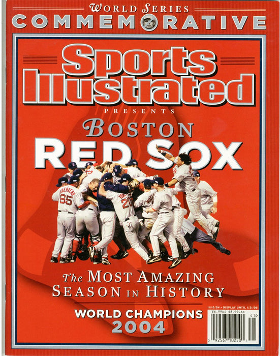 2004 Boston Red Sox Commemorative WS Champs SI Magazine Uns