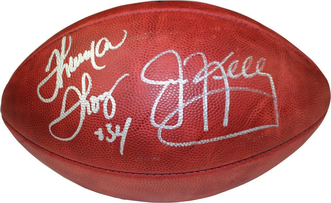 Jim Kelly Thurman Thomas Dual Signed Duke NFL Football