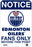 Edmonton Oilers Fans Only 8x12 Aluminum Sign