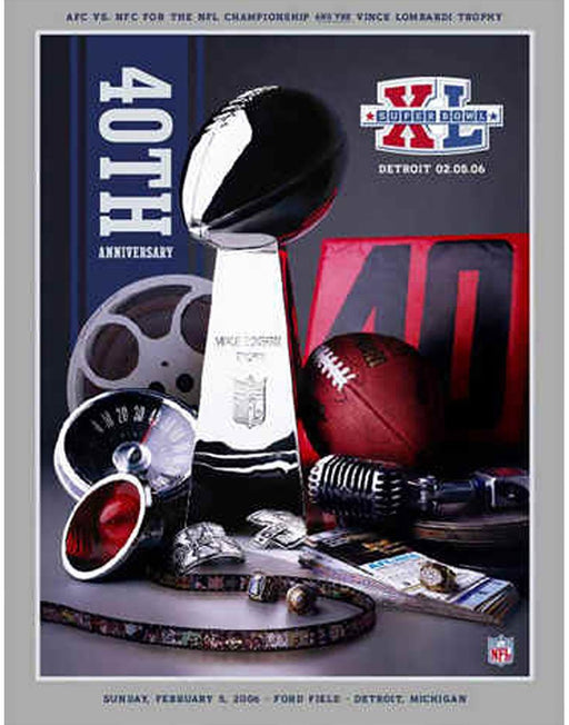 Super Bowl XL Theme Art Poster