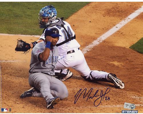 Marlon Byrd Slide Into Home At 10 AllStar Game Horizontal 8x10 Photo (MLB Auth)