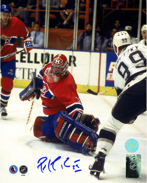 Patrick Roy Montreal Canadiens Signed Finals Save vs Gretzky 8x10 Photo  (AJ Sports Auth)