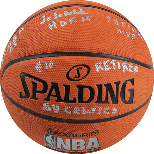 Jo Jo White Signed NBA I/O Orange Basketball w/ Multiple Inscriptions