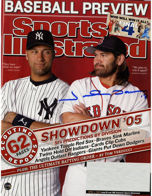 Johnny Damon Signed 4/4/05 Sports Illustrated Magazine