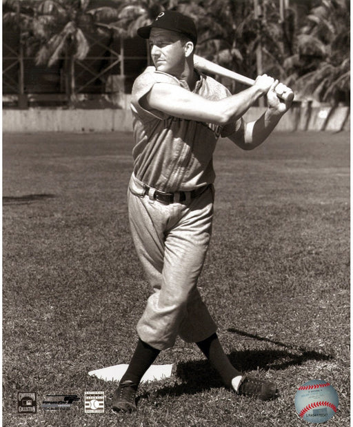 Ralph Kiner Vertical Swing Stand 8x10 Photo Uns (PF)