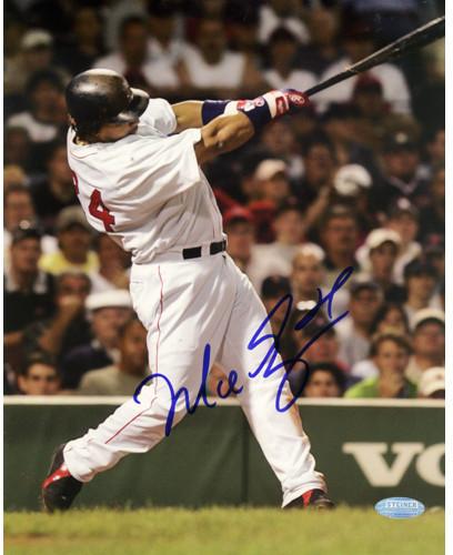 Manny Ramirez Vertical Home Swing 8x10 Photo (Signed In Blue)