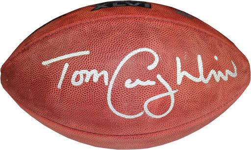 Tom Coughlin Signed Super Bowl 46 Football