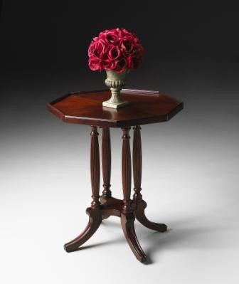 BUTLER 5015024 OCTAGON ACCENT TABLE - Plantation Cherry