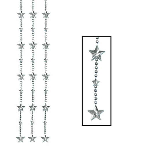 Metallic Star Bead Curtain