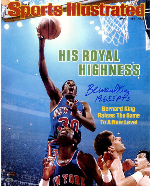 Bernard King Signed Sports Illustrated 16x20 Photo w/ "19 655 Pts" Insc