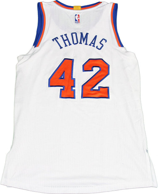 Lance Thomas - 2014-2015 Game Used White Knicks Jersey (3-17-2015 vs. San Antonio Spurs) (XL)