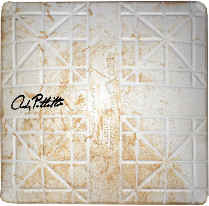 Andy Pettitte Signed Blue Jays vs. Yankees 8-22-2013 Game Used First Base (MLB Auth) (Innings 3-5) (EK800340)