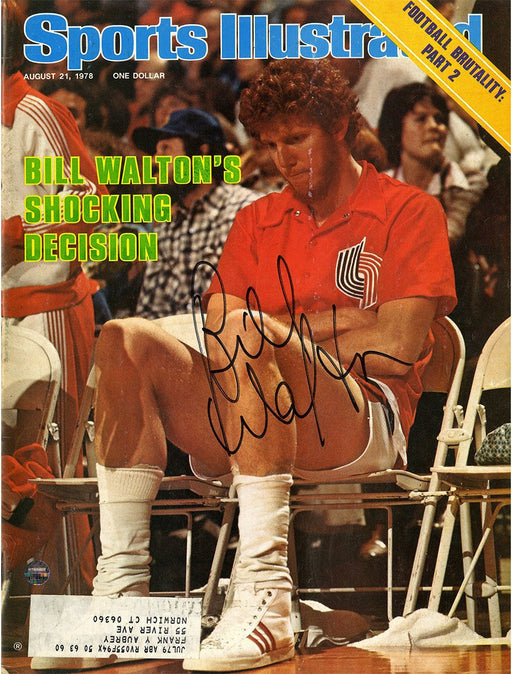 Bill Walton Signed 8/21/78 Sports Illustrated Magazine