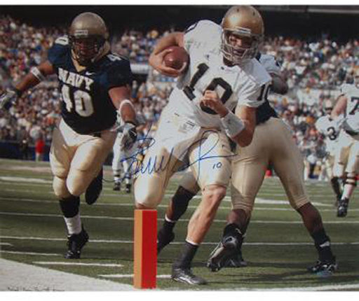 Brady Quinn Notre Dame Rushing TD 8x10 Photo