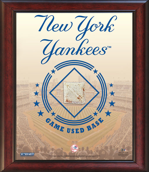 New York Yankees Game Used Base 11x14 Stadium Collage