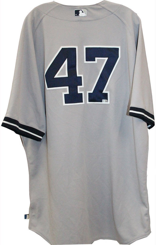 Ivan Nova Jersey - NY Yankees 2013 Game Used #47 Grey Jersey (4/21/2013) (0000003169) (Size 50) (EK341868)