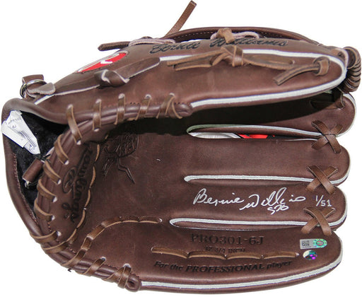 Bernie Williams Signed Rawlings Embroidered Fielding Glove (LE/51)