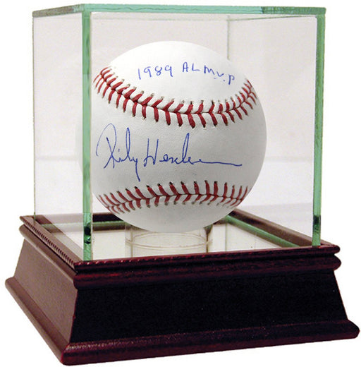 Rickey Henderson Signed MLB Baseball w/" 1989 AL MVP" Insc.