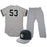 Austin Romine 2013 Team Issued Set - BP Hat Road Heavy Jacket Away BP Jersey Grey Jersey & Grey Pants