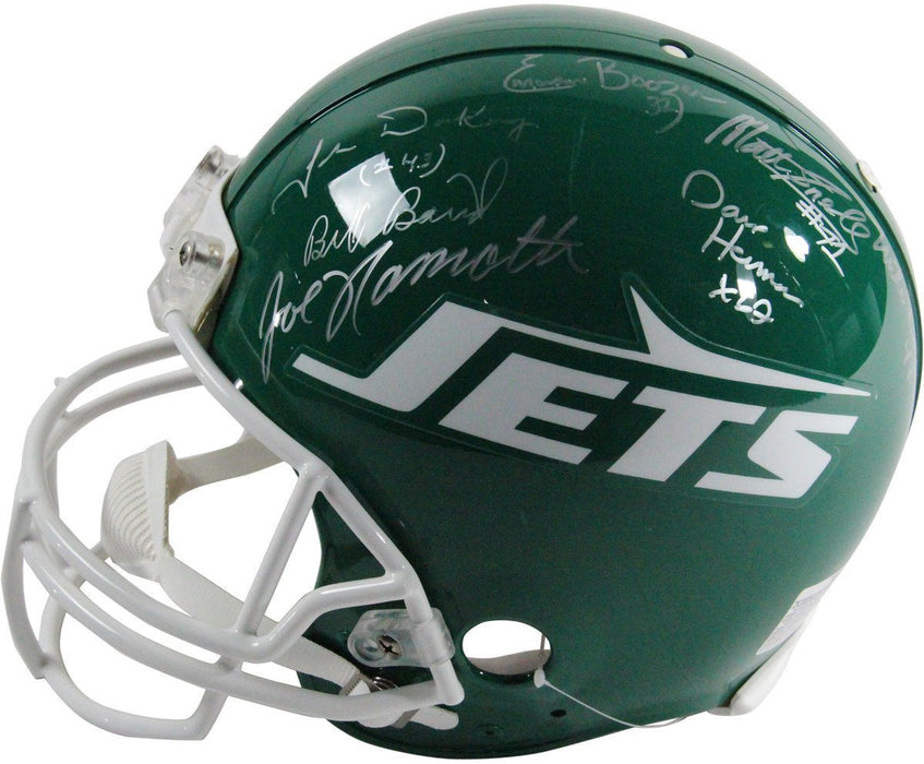 1969 New York Jets Team Signed Authentic 78-89 Throwback Helmet LE/1224 Signatures