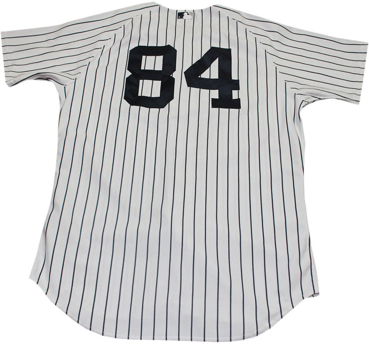 Mark Montgomery  Jersey - NY Yankees 2014 Spring Training Opening Day Game Used #84 Pinstripe Jersey (HZ102645) (0000003854) (Size 46)