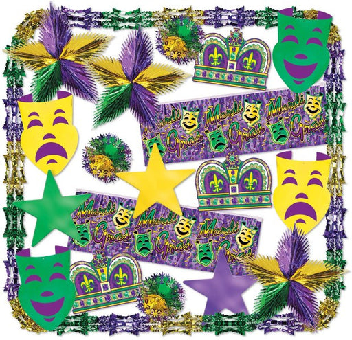 Mardi Gras Met Decorating Kit - 22 Ct