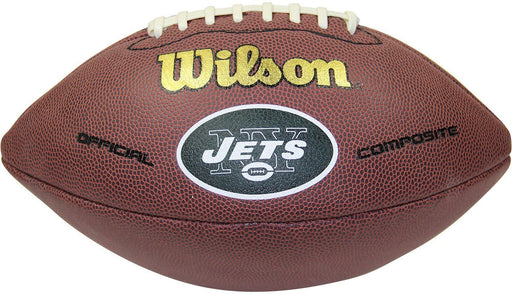 Jets Composite Team Logo Wilson Football (SI)