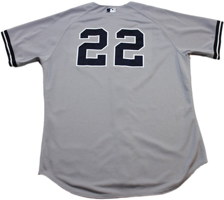 Vernon Wells Jersey - NY Yankees 2013 Season Game Used #22 Grey Jersey (8/18/2013) (0000002075) (Size 50) (EK812169)