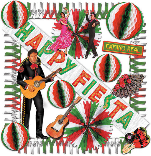 Fiesta South Of The Border Decorating Kit - 19 Ct