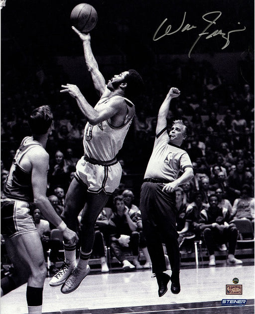 Walt Frazier Jump Shot over Jerry West 16x20 Photo