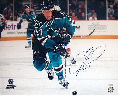 Jeremy Roenick San Jose Sharks Skating Up Ice Horizontal 16x20 Photo