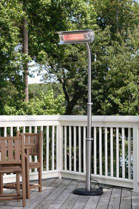 Fire Sense Stainless Steel Telescoping Offset Pole Mounted Infrared Patio Heater