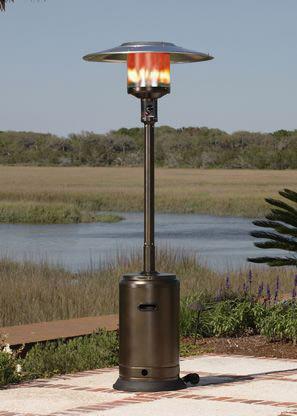 Fire Sense Hammer Tone Bronze Commercial Patio Heater