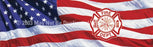 Window Graphic - 16x54 U.S. Flag Maltese Cross