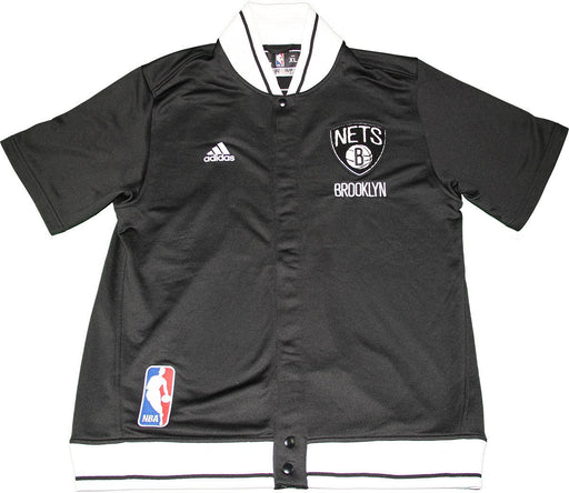 Bojan Bogdanovic Brooklyn Nets 2015-16 Game Used #44 Black Warmup Short Sleeve Jacket (Size XL) (12/4/2015 vs. New York Knicks)