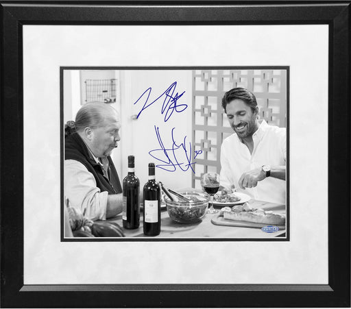 Henrik Lundqvist/Mario Batali Dual Signed Eating 11x14 Print