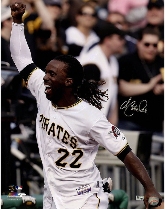 Andrew McCutchen Signed Pittsburgh Pirates Close Up Celebrating 16x20 Photo ( MLB Auth Holo Only)