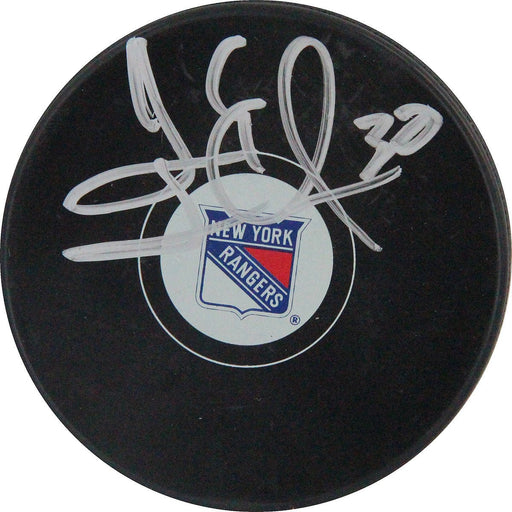 Henrik Lundqvist Signed New York Rangers Puck