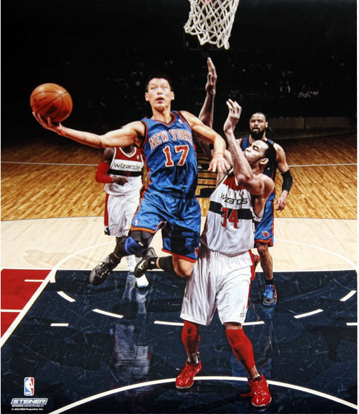 Jeremy Lin Drive vs. Wizards 16x20 Photo Uns  (Getty #138532675)