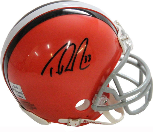 Trent Richardson Cleveland Browns Signed Mini Helmet (Richardson Holo)