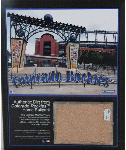 Coors Field 8x10 Dirt Plaque