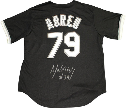 Jose Abreu Signed Chicago White Sox Black Majestic Authentic Jersey (PSA/DNA Auth)