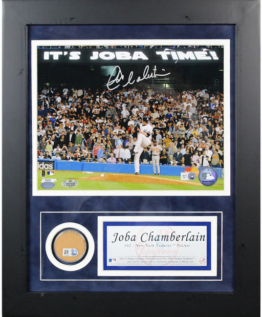 Joba Chamberlain Autographed Joba Time Mini Dirt Collage