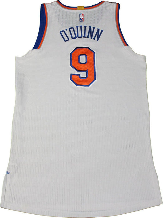 Kyle O'Quinn New York Knicks 2015-16 Game Used #9 White Jersey (4/10/2016 vs Toronto Raptors) (3XL) (NKN04943)