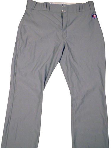 Larry Rothschild #50 2010 Chicago Cubs Game Used Grey Pants (29) (LH719543)