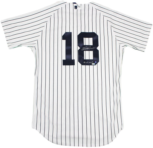 Scott Brosius Signed Majestic Authentic New York Yankees #18 Pinstripe Jersey w/ "98 WS MVP"Insc.